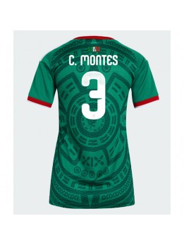 Mexiko Cesar Montes #3 Replika Hemmakläder Dam VM 2026 Kortärmad